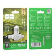 Pendrive16GBUSB30USBAUSBCHocoUD10srebrny1