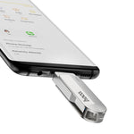 Pendrive64GBUSB30USBAUSBCHocoUD10srebrny3