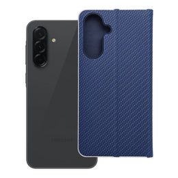 EtuizklapknaSamsungA365GLunaBookCarbonniebieskie1