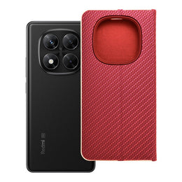 EtuizklapknaXiaomiRedmiNOTE14PRO5G-14PROPLUS5GLunaBookCarbonczerwone1