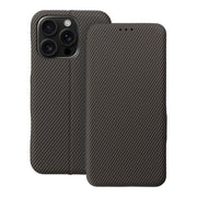 EtuizklapknaiPhone16PROFolioSideMagnetbrzowe1