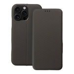 EtuizklapknaiPhone16PROMAXFolioSideMagnetbrzowe1