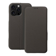 EtuizklapknaiPhone16PROMAXFolioSideMagnetbrzowe1