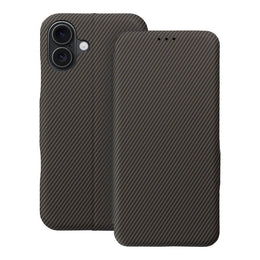 EtuizklapknaiPhone16PLUSFolioSideMagnetbrzowe1