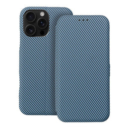 EtuizklapknaiPhone16PROMAXFolioSideMagnetniebieskie1