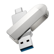 Pendrive128GBUSB30USBAUSBCHocoUD10srebrny2