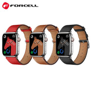 PasekdoAppleWatchForcellF-DesignFA20dziurkiskraekologiczna42-44-45-49mmbrzowy11