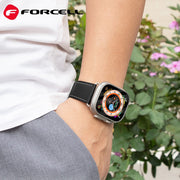 PasekdoAppleWatchForcellF-DesignFA20dziurkiskraekologiczna42-44-45-49mmczarny2