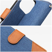 EtuizklapknaiPhone17AIRJeansBookniebieskie5
